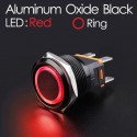 22mm switch Red Ring
